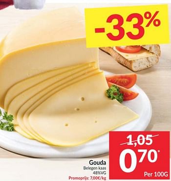 Promoties Gouda belegen kaas - Gouda - Geldig van 10/11/2020 tot 15/11/2020 bij Intermarche