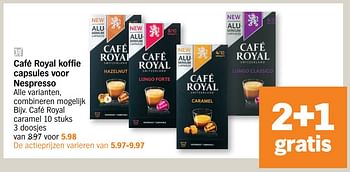 Promotions Café royal caramel - Café Royal  - Valide de 09/11/2020 à 15/11/2020 chez Albert Heijn