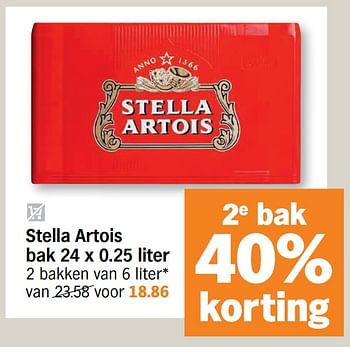 Promoties Stella artois - Stella Artois - Geldig van 09/11/2020 tot 15/11/2020 bij Albert Heijn