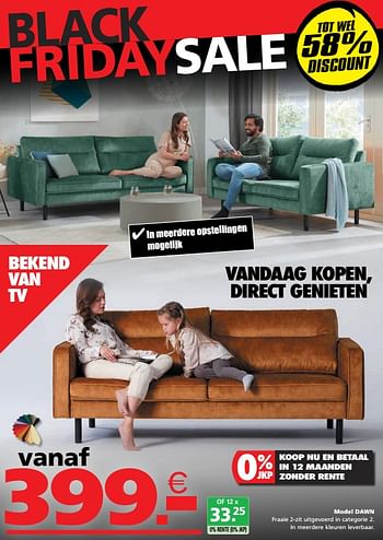 Promoties Model dawn - Huismerk - Seats and Sofas - Geldig van 09/11/2020 tot 15/11/2020 bij Seats and Sofas