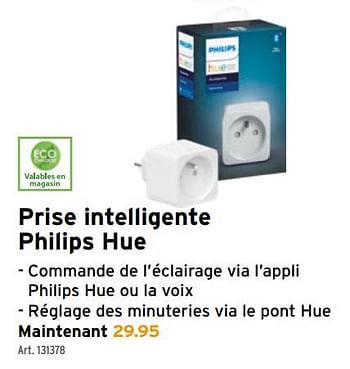 Promotions Prise intelligente philips hue - Philips - Valide de 18/11/2020 à 01/12/2020 chez Gamma