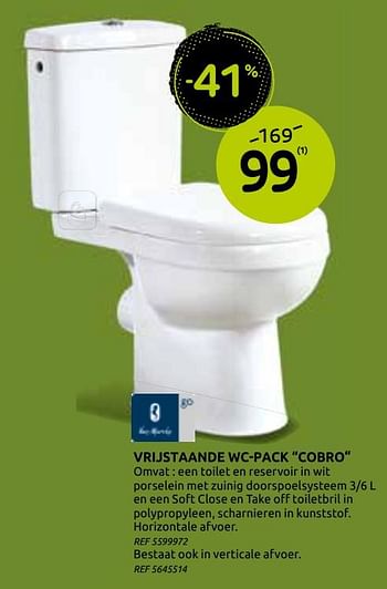 Promoties Vrijstaande wc-pack cobro - Van Marcke - Geldig van 18/11/2020 tot 30/11/2020 bij BricoPlanit