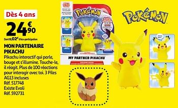 Pokemon Mon Partenaire Pikachu En Promotion Chez Auchan Ronq