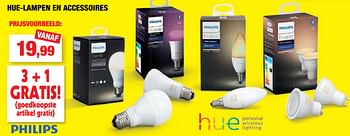 Promotions Hue-lampen en accessoires - Philips - Valide de 04/11/2020 à 15/11/2020 chez Hubo