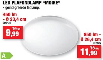 Promoties Led plafondlamp moire - Philips - Geldig van 04/11/2020 tot 15/11/2020 bij Hubo