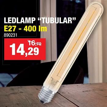 Promoties Ledlamp tubular e27 - Osram - Geldig van 04/11/2020 tot 15/11/2020 bij Hubo