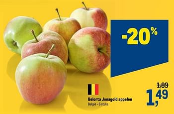 Promoties Belorta jonagold appelen - Belorta - Geldig van 18/11/2020 tot 01/12/2020 bij Makro