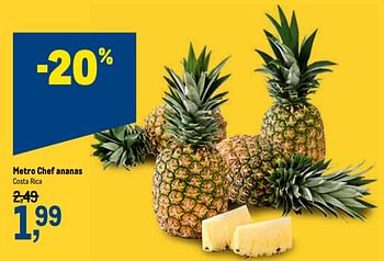 Promotions Metro chef ananas - Produit maison - Makro - Valide de 18/11/2020 à 01/12/2020 chez Makro