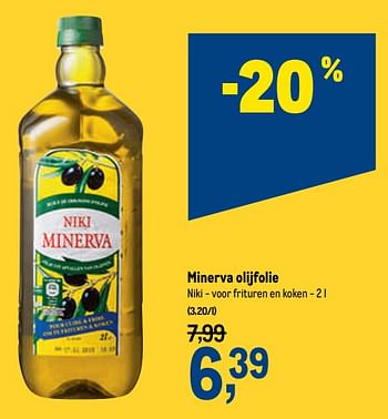 Promoties Minerva olijfolie - Niki Minerva - Geldig van 18/11/2020 tot 01/12/2020 bij Makro
