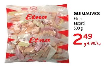 Promoties Guimauves etna assorti - Etna - Geldig van 18/11/2020 tot 01/12/2020 bij Alvo