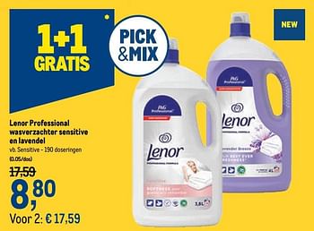 Promoties Lenor professional wasverzachter sensitive en lavendel sensitive - Lenor - Geldig van 18/11/2020 tot 01/12/2020 bij Makro