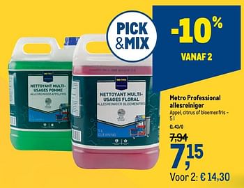 Promoties Metro professional allesreiniger - Huismerk - Makro - Geldig van 18/11/2020 tot 01/12/2020 bij Makro