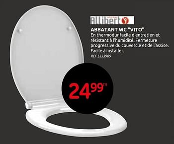 Promotions Abattant wc vito - Vito - Valide de 18/11/2020 à 30/11/2020 chez BricoPlanit