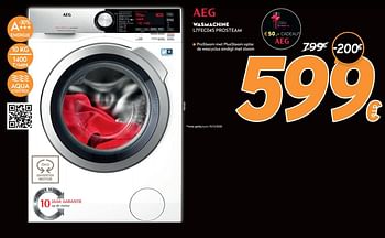 Promoties Aeg wasmachine l7fec04s prosteam - AEG - Geldig van 16/11/2020 tot 30/11/2020 bij Krefel