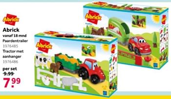 Promoties Abrick paardentrailer - Abrick - Geldig van 26/09/2020 tot 06/12/2020 bij Intertoys