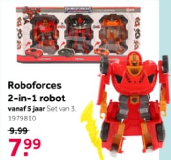 Promoties Roboforces 2-in-1 robot - Huismerk - Intertoys - Geldig van 26/09/2020 tot 06/12/2020 bij Intertoys