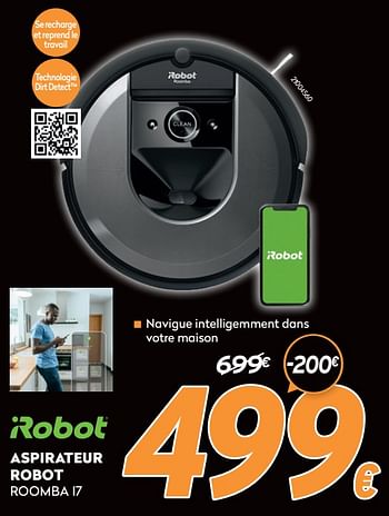 Promotions Irobot aspirateur robot roomba i7 - iRobot - Valide de 16/11/2020 à 30/11/2020 chez Krefel