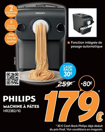 Promotions Philips machine à pâtes hr2382-10 - Philips - Valide de 16/11/2020 à 30/11/2020 chez Krefel