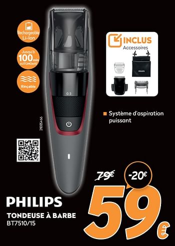 Promotions Philips tondeuse à barbe bt7510-15 - Philips - Valide de 16/11/2020 à 30/11/2020 chez Krefel