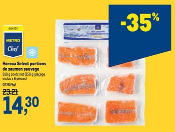 Promotions Horeca select portions de saumon sauvage - Produit maison - Makro - Valide de 18/11/2020 à 01/12/2020 chez Makro
