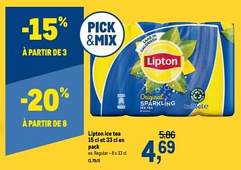 Promotions Lipton ice tea regular - Lipton - Valide de 18/11/2020 à 01/12/2020 chez Makro
