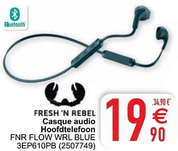 Promoties Casque audio hoofdtelefoon fnr flow wrl blue - Fresh 'n Rebel - Geldig van 17/11/2020 tot 30/11/2020 bij Cora