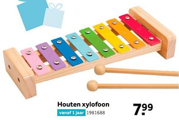 alliantie diefstal Hoeveelheid van Woodlets Houten xylofoon - Promotie bij Intertoys