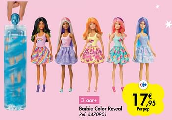 Promoties Barbie color reveal - Mattel - Geldig van 21/10/2020 tot 06/12/2020 bij Carrefour