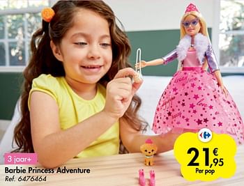 Promoties Barbie princess adventure - Mattel - Geldig van 21/10/2020 tot 06/12/2020 bij Carrefour