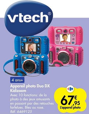 Promotions Appareil photo duo dx kidizoom - Vtech - Valide de 21/10/2020 à 06/12/2020 chez Carrefour