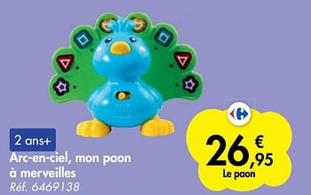 Promoties Arc-en-ciel, mon paon à merveilles - Vtech - Geldig van 21/10/2020 tot 06/12/2020 bij Carrefour