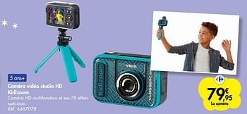 Promotions Caméra vidéo studio hd kidizoom - Vtech - Valide de 21/10/2020 à 06/12/2020 chez Carrefour