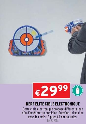 Promo Nerf cible éléctronique chez Auchan