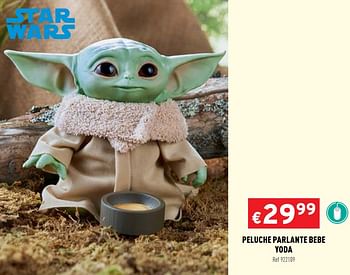 Star Wars Peluche Parlante Bebe Yoda En Promotion Chez Trafic