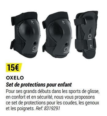 Promoties Oxelo set de protections pour enfant - Oxelo - Geldig van 12/11/2020 tot 06/12/2020 bij Decathlon