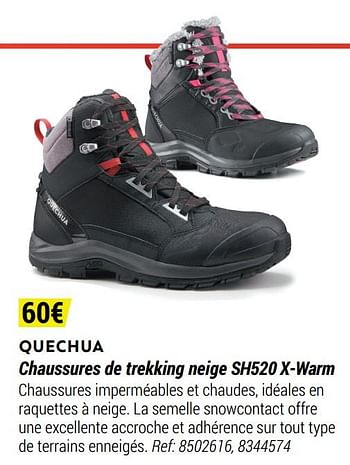 Promotions Quechua chaussures de trekking neige sh520 x-warm - Quechua - Valide de 12/11/2020 à 06/12/2020 chez Decathlon
