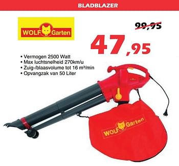 Promoties Wolf garten bladblazer - Wolf Garten - Geldig van 30/10/2020 tot 06/12/2020 bij Itek