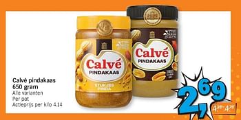 Promoties Calvé pindakaas - Calve - Geldig van 16/11/2020 tot 22/11/2020 bij Albert Heijn