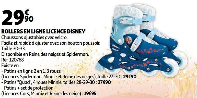 roller reine des neiges auchan