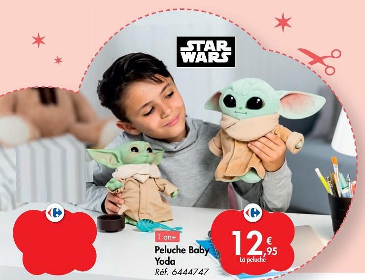 Baby yoda peluche online carrefour