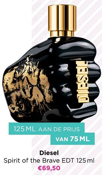 Promoties Diesel spirit of the brave edt - Diesel - Geldig van 16/11/2020 tot 30/11/2020 bij ICI PARIS XL