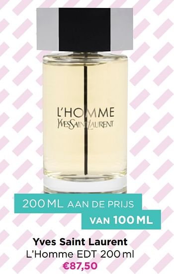 Promoties Yves saint laurent l`homme edt - Yves Saint Laurent - Geldig van 16/11/2020 tot 30/11/2020 bij ICI PARIS XL