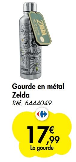 Promoties Gourde en métal zelda - Zelda - Geldig van 21/10/2020 tot 06/12/2020 bij Carrefour