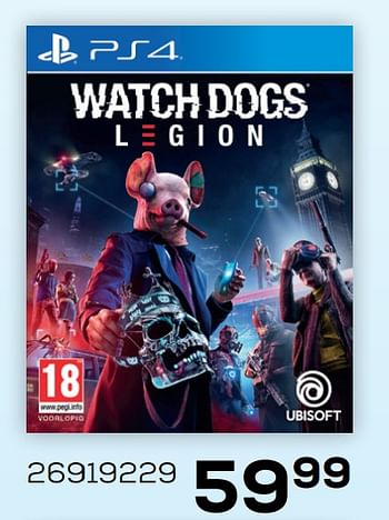 Promoties Ps4 watch dogs legion - Ubisoft - Geldig van 28/10/2020 tot 08/12/2020 bij Supra Bazar