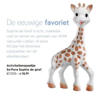 Promoties Activiteitenspeeltje so`pure sophie de giraf - Huismerk - Dreambaby - Geldig van 10/11/2020 tot 31/12/2020 bij Dreambaby