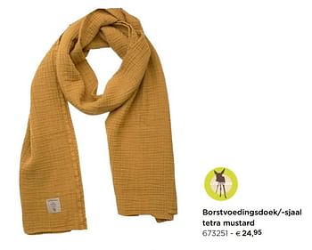 Promoties Borstvoedingsdoek--sjaal tetra mustard - Huismerk - Dreambaby - Geldig van 10/11/2020 tot 31/12/2020 bij Dreambaby