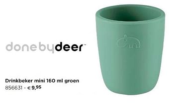Promoties Drinkbeker mini groen - Done by Deer - Geldig van 10/11/2020 tot 31/12/2020 bij Dreambaby