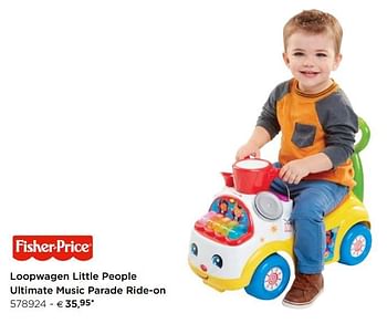 Fisher-Price Loopwagen little people music ride-on - Promotie bij Dreambaby