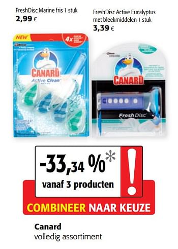 Promoties Canard volledig assortiment - Canard WC - Geldig van 18/11/2020 tot 01/12/2020 bij Colruyt