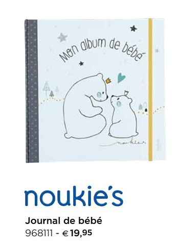 Promotions Journal de bébé - Noukie's - Valide de 10/11/2020 à 31/12/2020 chez Dreambaby